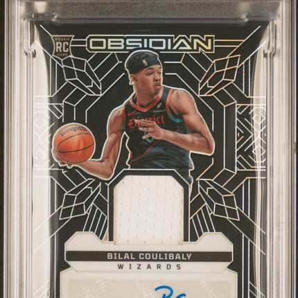 Bilal Coulibaly 2023 Panini Obsidian Rookie Jersey Ink #RJIBIL PSA 9