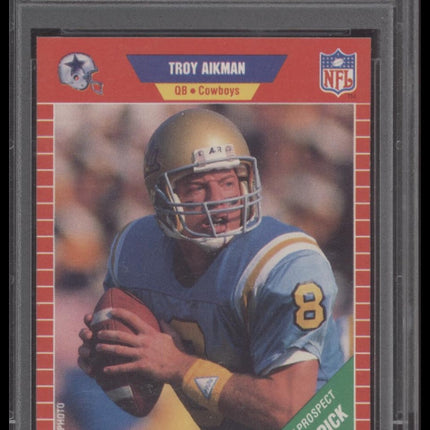 Troy Aikman 1989 Pro Set #490 PSA 9
