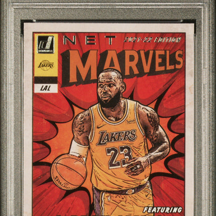 Lebron James 2021 Panini Donruss Net Marvels #2 Net Marvels PSA 10