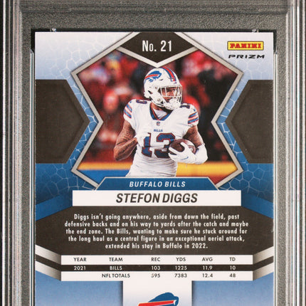 Stefon Diggs 2022 Panini Mosaic #21 Honeycomb PSA 10