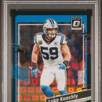 Luke Kuechly 2023 Panini Donruss Optic #29 Black Pandora PSA 9