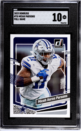 Micah Parsons 2023 Donruss #78 Full Name SGC 10