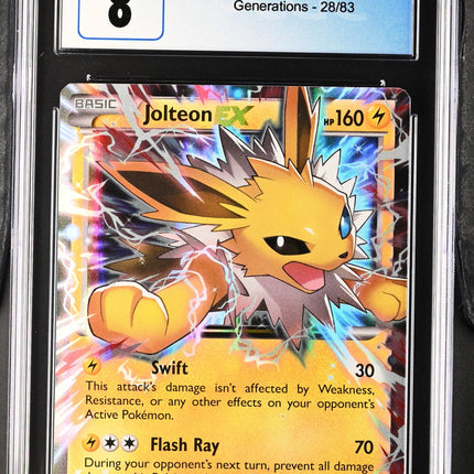 Jolteon EX 2016 Generations #28/83 CGC 8