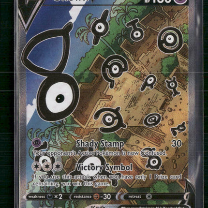 Unown V (Alternate Full Art) SWSH12: Silver Tempest #177/195