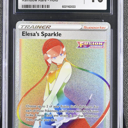 Elesa's Sparkle 2021 Fusion Strike #275/264 CGC 10