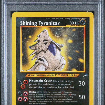 Shining Tyranitar 2002 Pokemon Neo Destiny #113 PSA 6