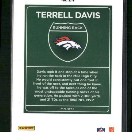 Terrell Davis 2024 Donruss Optic #24 Downtown!