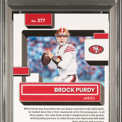 Brock Purdy 2022 Panini Donruss Optic #277 PSA 10