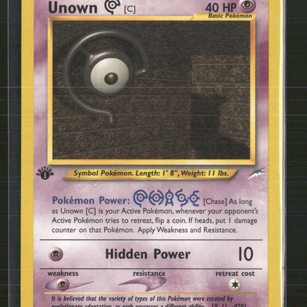 Unown [C] Neo Destiny #057/105