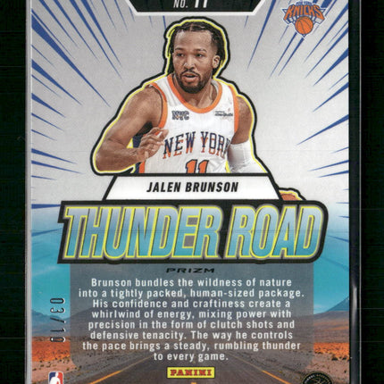 Jalen Brunson 2024-25 Panini Mosaic #11 Thunder Road Mosaic