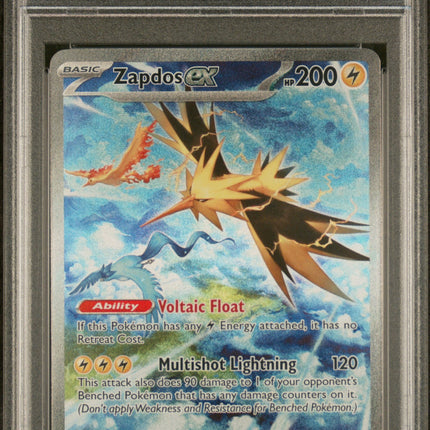 Zapdos Ex 2023 Pokemon Mew En-151 #202 Special Illustration Rare PSA 10