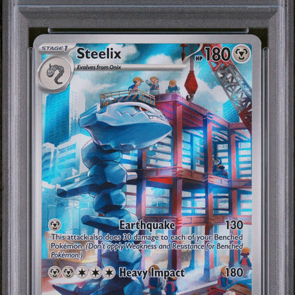 Steelix 2023 Pokemon Par En-Paradox Rift #208 Illustration Rare PSA 10