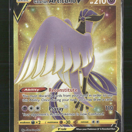 Galarian Articuno V (Secret) SWSH09: Brilliant Stars #181/172