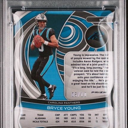 Bryce Young 2023 Panini Spectra #111 Universal Die-Cut PSA 10