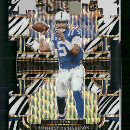 Anthony Richardson 2023 Panini Select #43 Zebra Prizms Die Cuts
