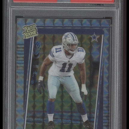 Micah Parsons 2021 Panini Clearly Donruss #95 Holo Mosaic PSA 9