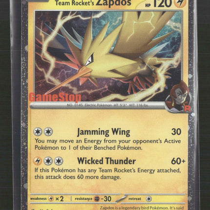 Team Rocket's Zapdos SV10: Destined Rivals #070/182