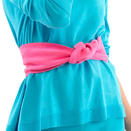 Adjustable Suede Tie Belt