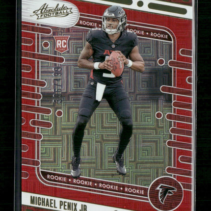 Michael Penix Jr. 2024 Panini Absolute #108 Red Squares #/499