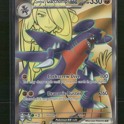 Cynthia's Garchomp ex SV10: Destined Rivals #215/182