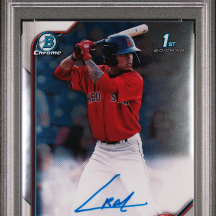 Ceddanne Rafaela 2022 Bowman Chrome Prospect Autographs #CPACRL PSA 9