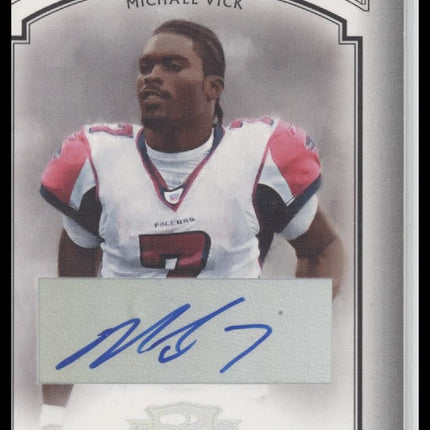 Michael Vick 2006 Donruss Threads #PGK-37 Pro Gridiron Kings Autographs #/10