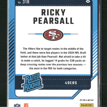 Ricky Pearsall 2024 Donruss #318 Optic Rated Rookies Preview Red Pandora