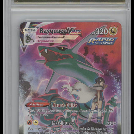Rayquaza VMAX SWSH12: Silver Tempest Trainer Gallery #TG20/TG30 Graded AGS 10