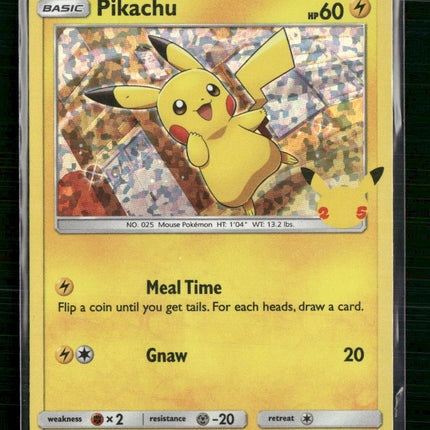 Pikachu McDonald's 25th Anniversary Promos #025/025