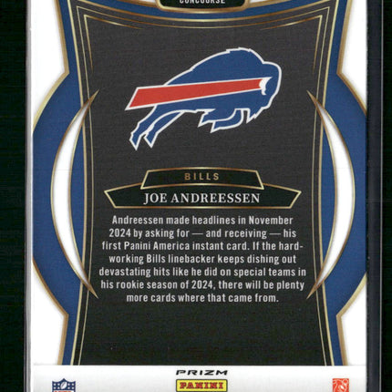 Joe Andreessen 2024 Panini Select #20 Zebra Prizm Shock