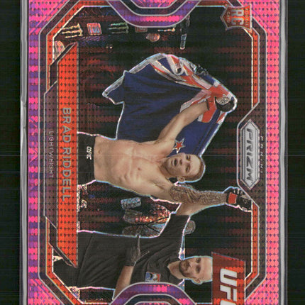 Brad Riddell 2021 Panini Prizm UFC #118 Pink Pulsar Prizms #/42
