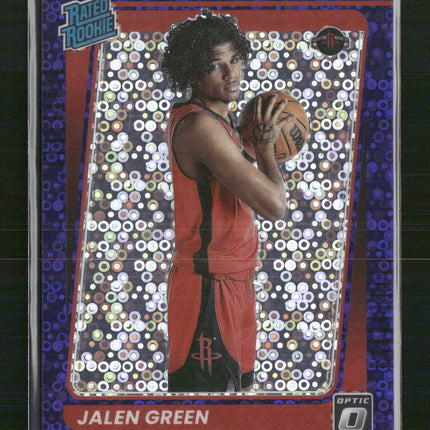 Jalen Green 2021-22 Donruss Optic #159 Fast Break Purple #/95