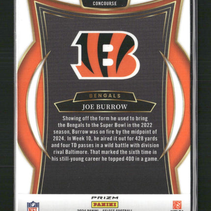 Joe Burrow 2024 Panini Select #39 Disco Prizm
