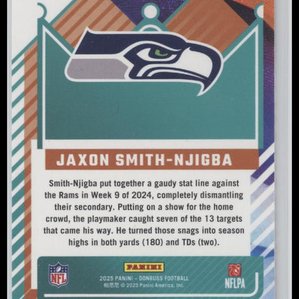 2025 Donruss Jersey Kings Gold Jaxon Smith-Njigba #JK-JSN Patch #/425