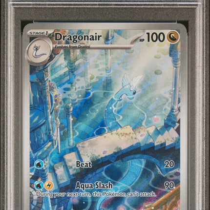 Dragonair 2023 Pokemon Mew En-151 #181 Illustration Rare PSA 10