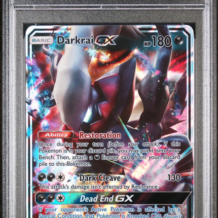 Darkrai Gx 2017 Pokemon Sun & Moon Burning Shadows #88 Burning Shadows PSA 9