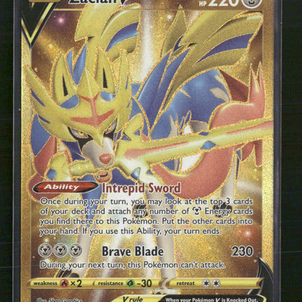 Zacian V (Secret) SWSH01: Sword & Shield Base Set #211/202