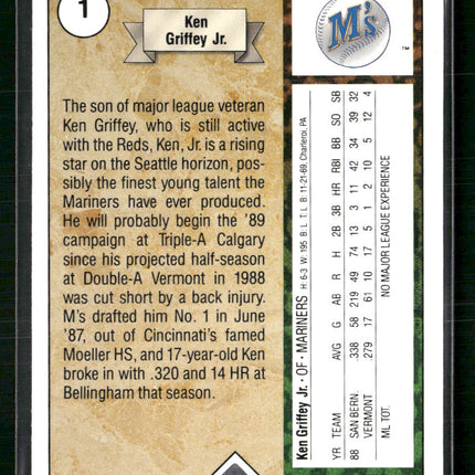 Ken Griffey Jr. 1989 Upper Deck #1