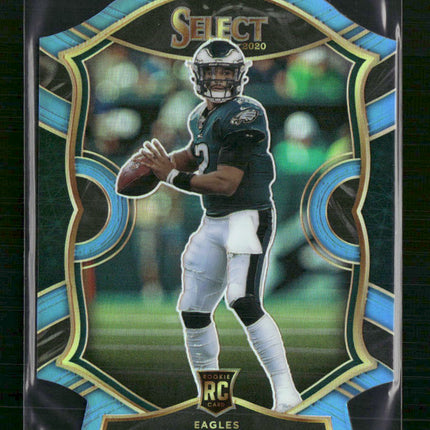 Jalen Hurts 2020 Panini Select #50 Rookie Card Blue Prizm