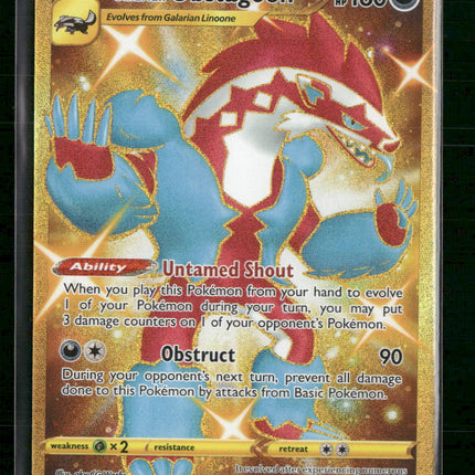 Galarian Obstagoon (Secret) SWSH04: Vivid Voltage #198/185