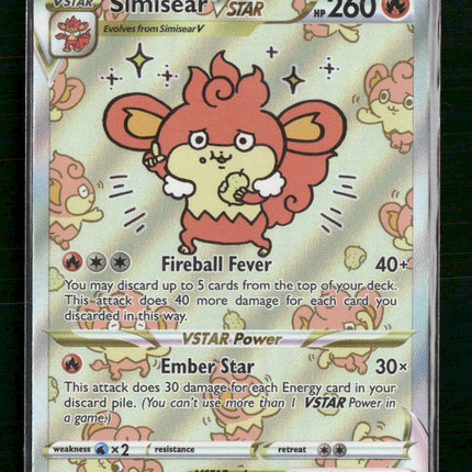 Simisear VSTAR Crown Zenith: Galarian Gallery #GG37/GG70