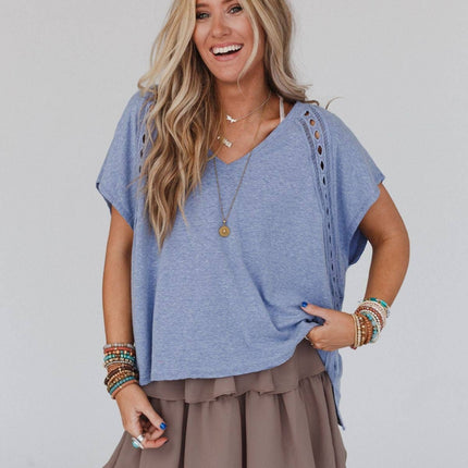 Camden Lace V Neck Top