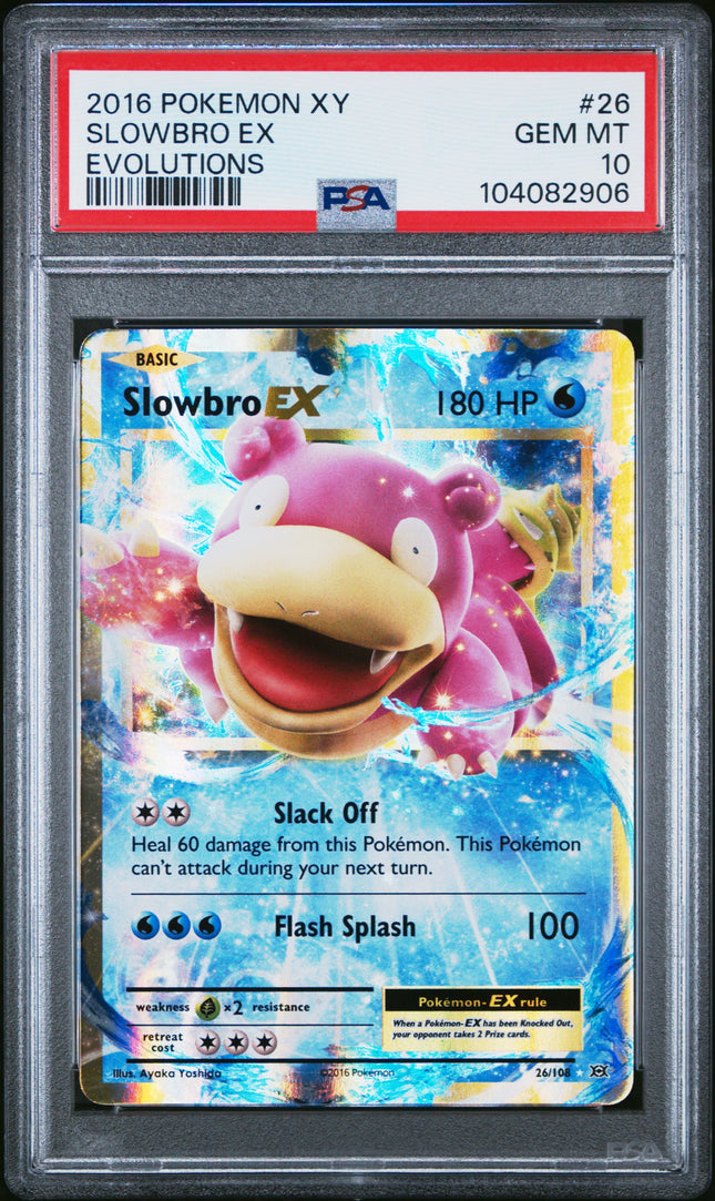 2016 Pokemon Xy Evolutions Evolutions Slowbro Ex 10 PSA #26