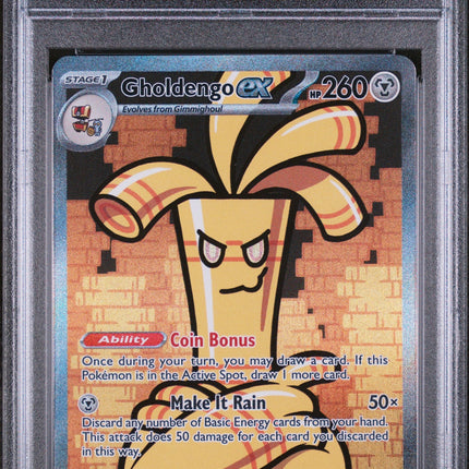 2023 Pokemon Paradox Rift Special Illustration Rare Gholdengo Ex 9 PSA #252