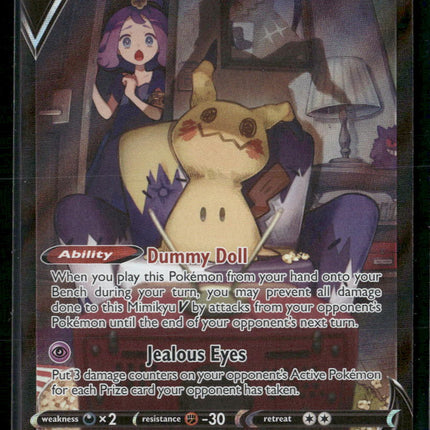 SWSH09: Brilliant Stars Trainer Gallery Mimikyu V #TG16/TG30