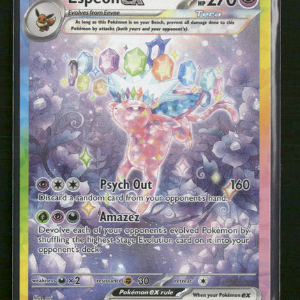 SV: Prismatic Evolutions Espeon ex #155/131
