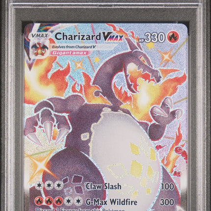 2021 Pokemon Sword & Shield Shining Fates Shining Charizard Vmax 10 PSA #SV107