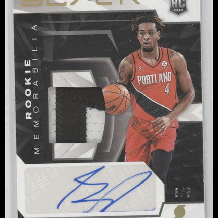 2021-22 Panini Black Rookie Memorabilia Auto Greg Brown III #/5 Auto #RMA-GB