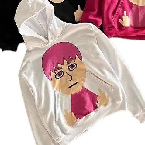 Mii Character Middle Finger Hoodie