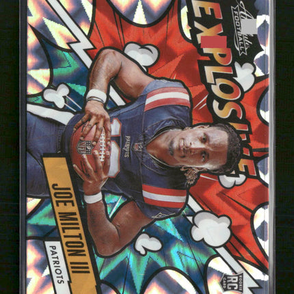 2024 Panini Absolute Explosive Joe Milton III #EX-JMN